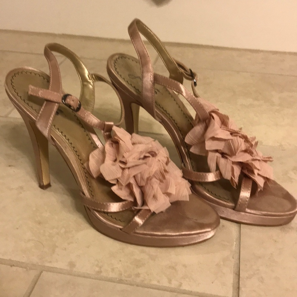 Platinum BP Blush Velvet Heels